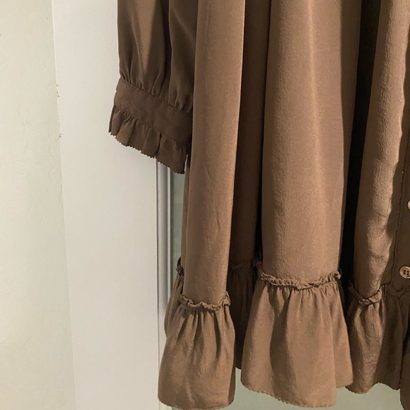 Silk Joie Babydoll Ruffle Dress - Picture 3 of 3